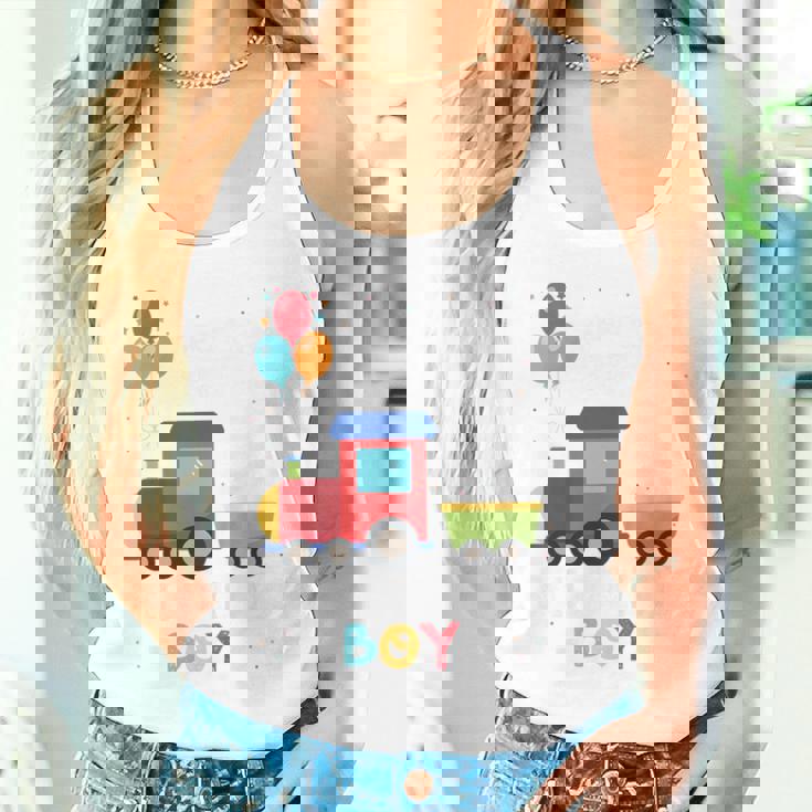 キッズ かっこいいチュー 3歳バースデーボーイ可愛い電車好き タンクトップ