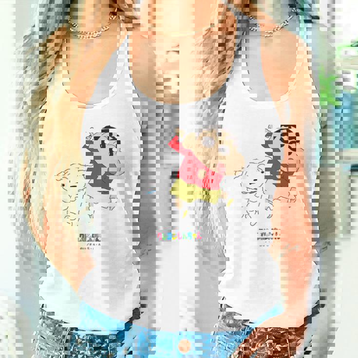 キッズ クレヨンしんちゃん 踊る！しんちゃんとシロ タンクトップ