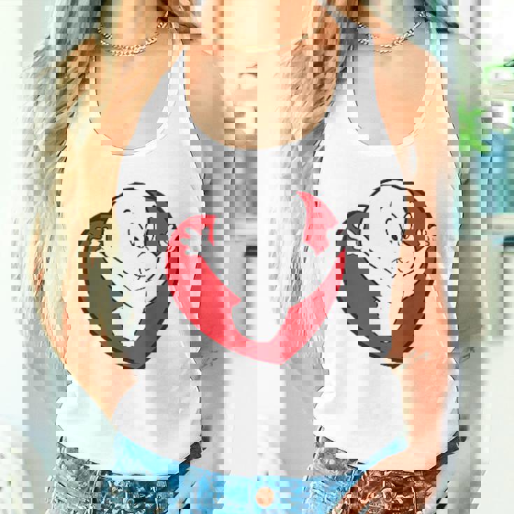 キャスパー・ザ・フレンドリー・ゴースト バレンタインデーのフロント&バック タンクトップ