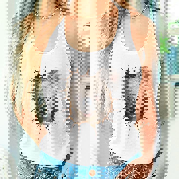 コアラ アニマル柄 動物園 ポートレート イラスト かわいい コアラ タンクトップ