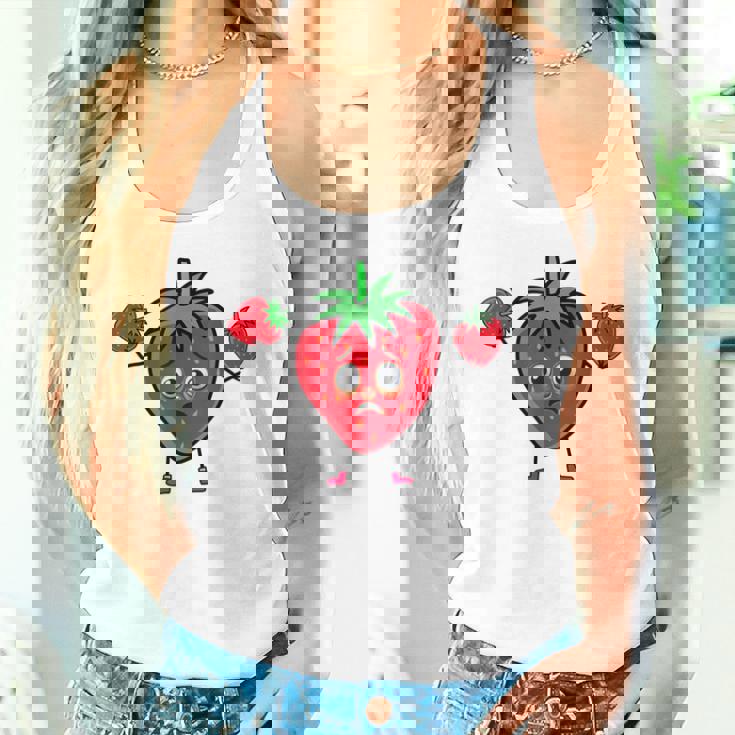 サマータイム いちご いちご 果実 果実 ガーデン タンクトップ