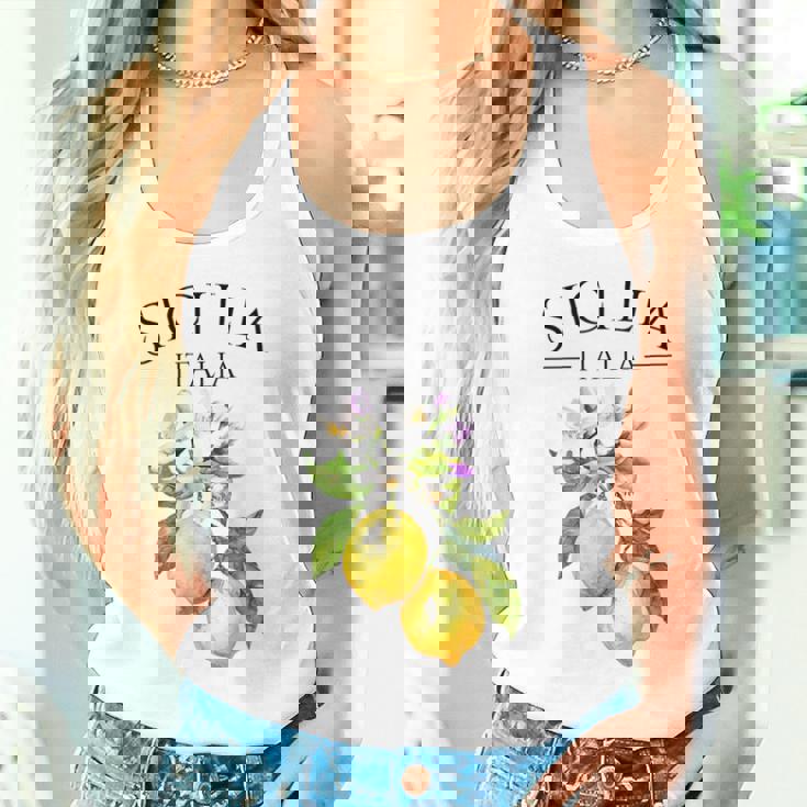 シチリア イタリア土産 イタリア レモン タンクトップ