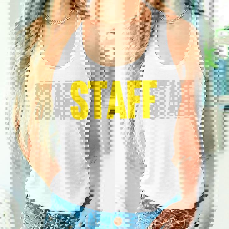 スタッフ イベント コスチューム クルー 音楽祭 バックプリント ワーカー タンクトップ