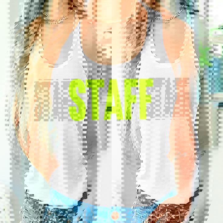 スタッフ イベント 衣装 クルー 音楽祭 Backprint ワーカー タンクトップ