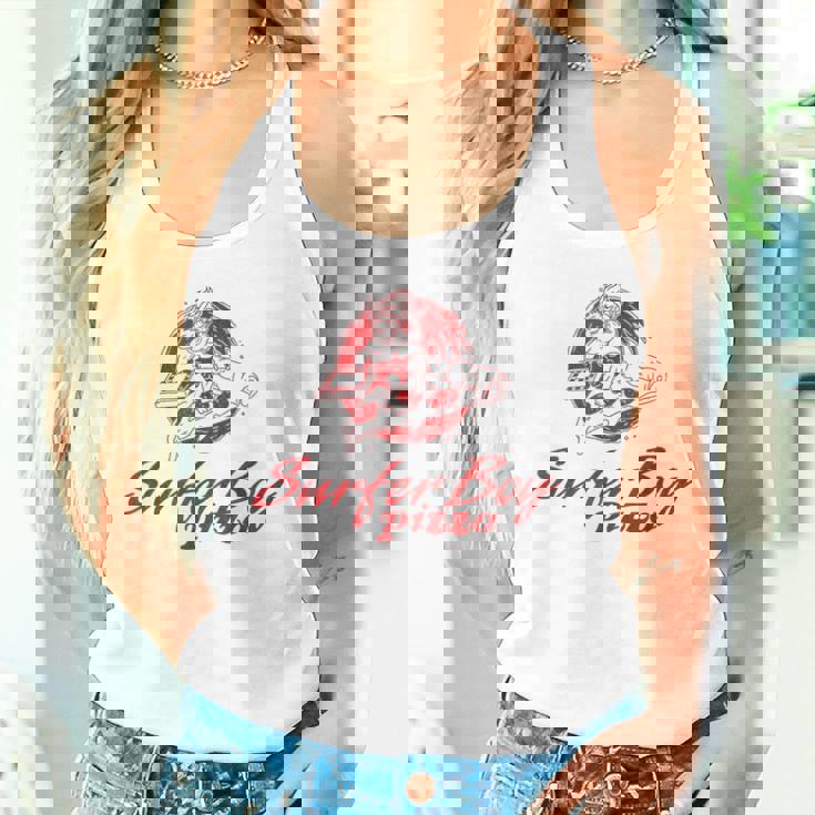 ストレンジャー・シングス サーファーボーイ ピザ 広告 サーフ デリバリー レトロ タンクトップ