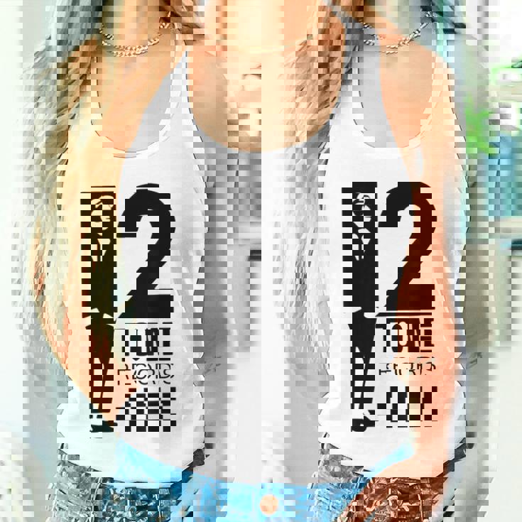 ツートーンスカ音楽チェッカーボード タンクトップ