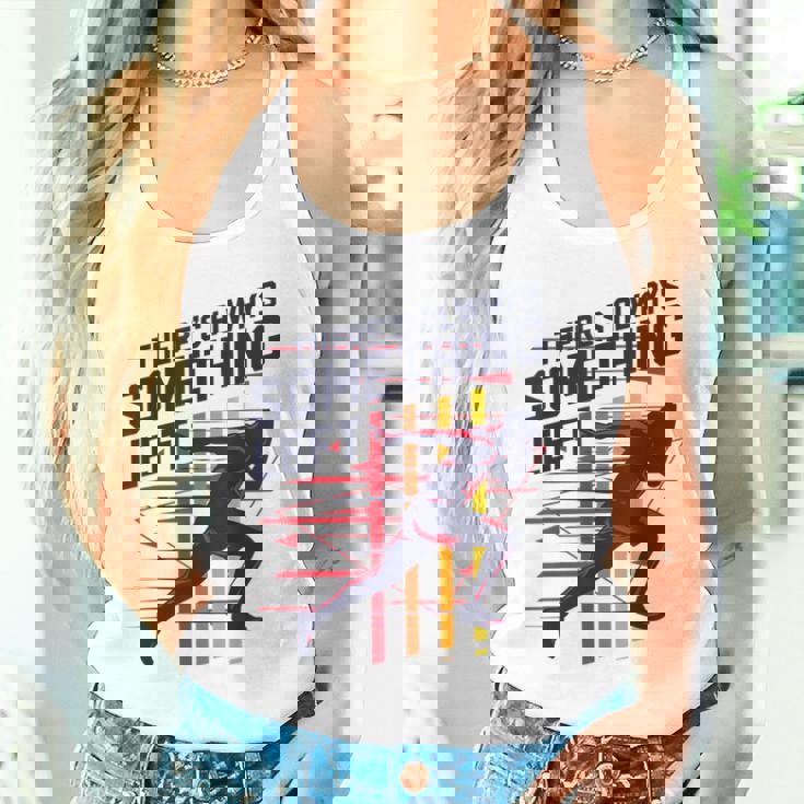 トラックアンドフィールド常に何かが残っている タンクトップ