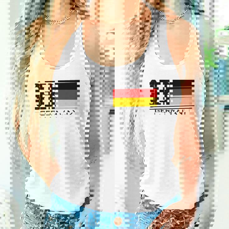 ドイツ 国旗 ドイツ カントリーコード Gerスポーツゲーム アスリート タンクトップ