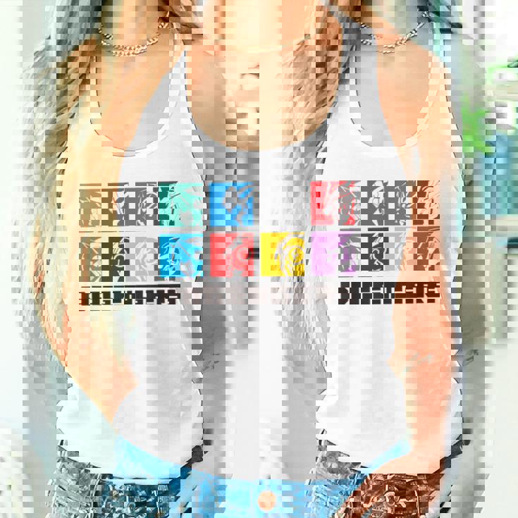 ドゲンジャーズ フェイスシルエット タンクトップ