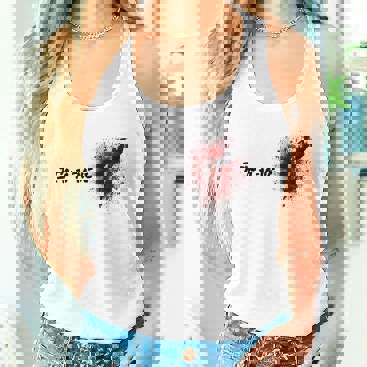 ハロウィンホラー血染み傷＆血傷元気です タンクトップ