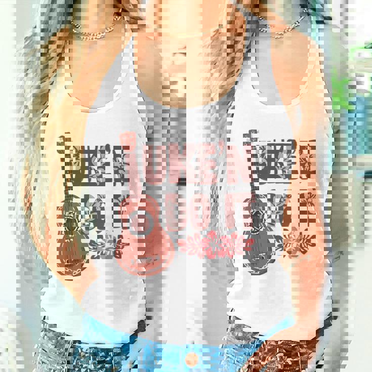 ハワイアンウクレレ ウケアンドドゥイットフラワー タンクトップ