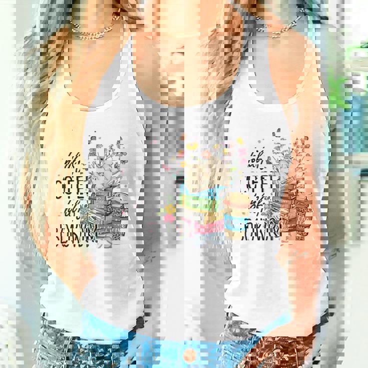 ハーフコーヒー ハーフブックワーム 読書本 コーヒーカップ タンクトップ