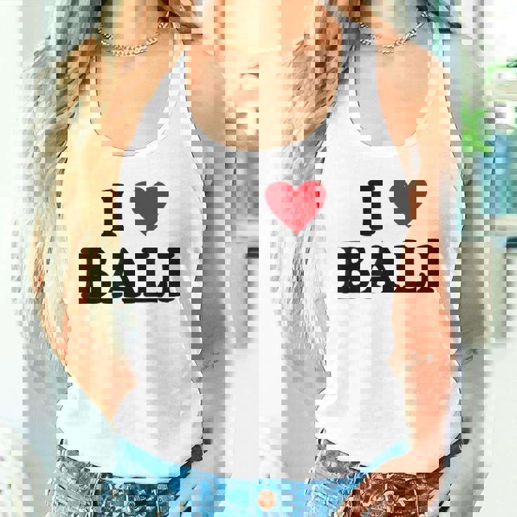 バケーションアイランドハート-ファニーアイラブバリ タンクトップ