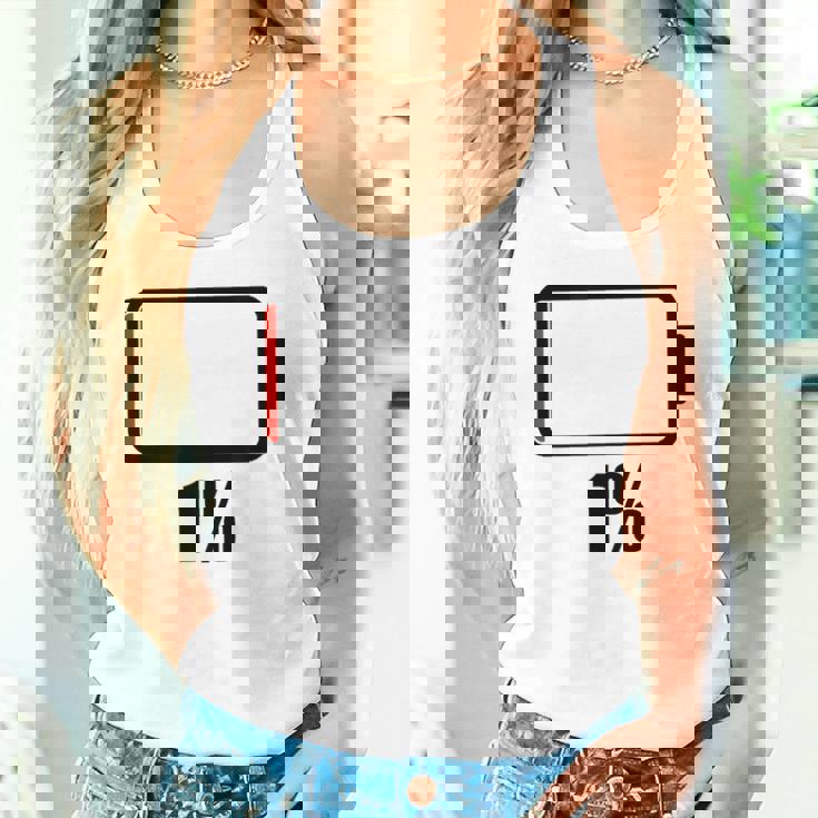 バッテリー1 1残り バッテリー切れtシャツバッテリー低 タンクトップ