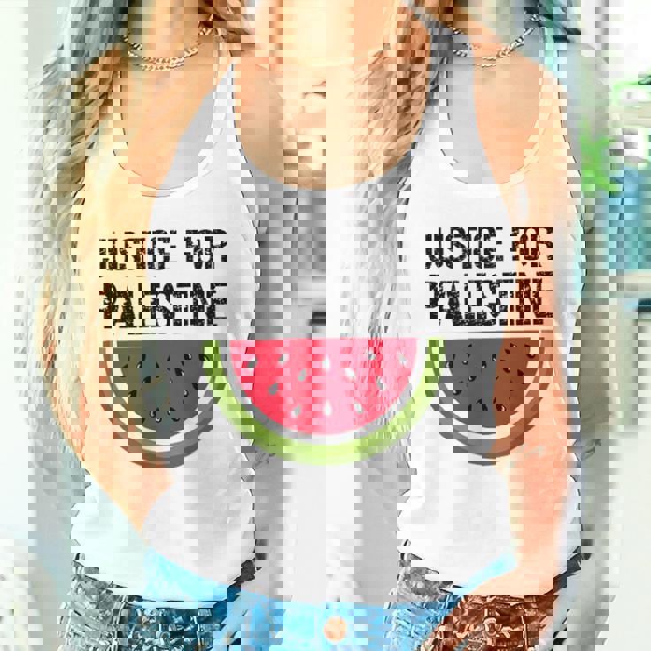 パレスチナの正義 スイカ 国旗 パレスチナ人 タンクトップ