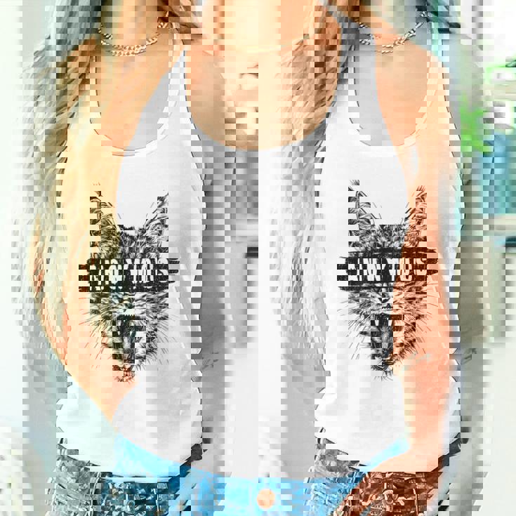 ヒップホップ Y2k Hip Hop Cat ヴィンテージ レトロ エッジの効いたバックプリント ストリートウェア 猫 タンクトップ