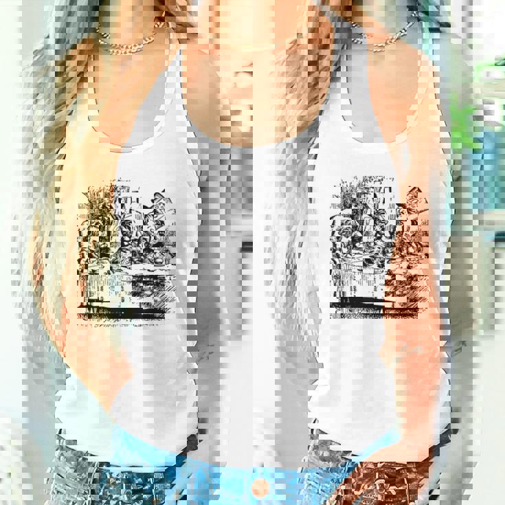 ビッグテキサス 不思議の国のアリス マッドハッターズ ティーパーティーtシャツ タンクトップ