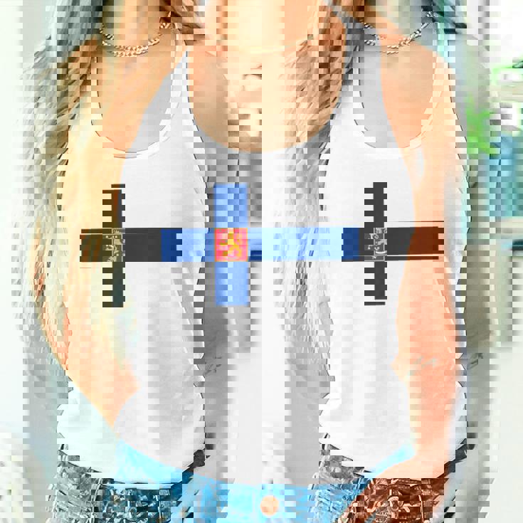 フィンランドtシャツ、フィンランド国旗、フィンランドの地図 メンズレディースキッズ タンクトップ