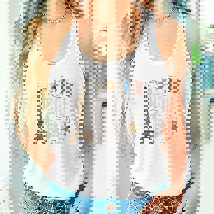 フランスの国旗 ヴィンテージ バスティーユの日 2019 パリ 1789 フランス 長袖tシャツ タンクトップ