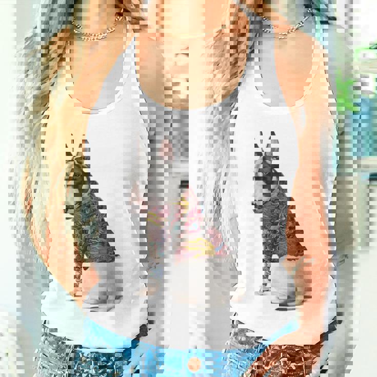 ブルテリア犬 日本龍 タトゥー入り イレズミ タンクトップ