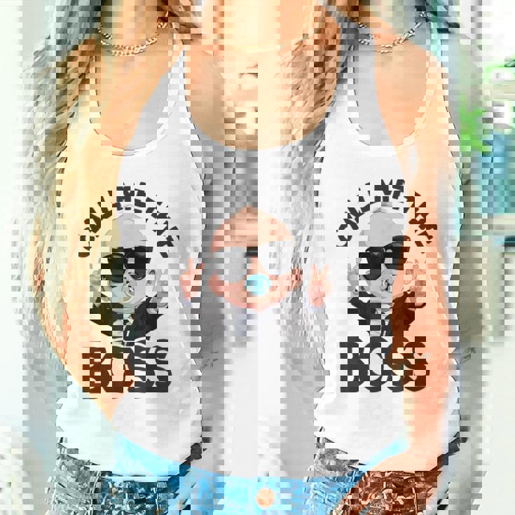 ベイビー・ボス「コール・ミー・ボス」ライク・ア・ボス・キッズ タンクトップ