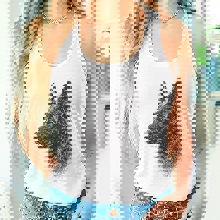 ベルギーシェパード 犬 グラフィック ペットアート ベルギーシェパード タンクトップ