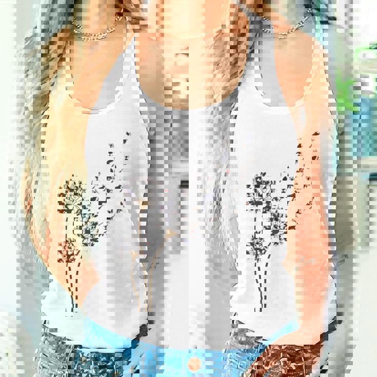 ボストンテリア フラワー フライ タンポポ 面白い 犬好き 犬 お父さん タンクトップ