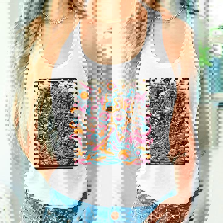 ポップシュールレアリズムローブロウアート 長袖tシャツ タンクトップ