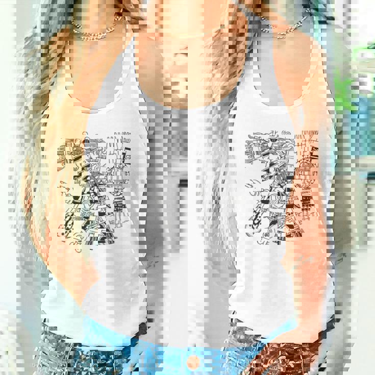 マヤの守護神テスカトリポカの戦士アステカインディアンメキシコ タンクトップ