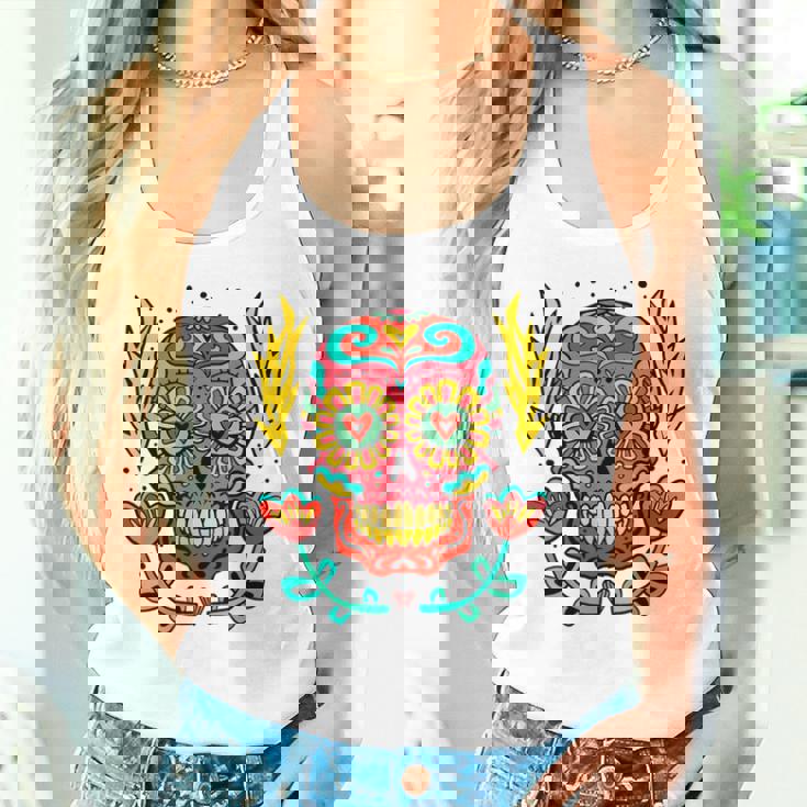 メキシカンホリデー カーニバル マスク カラフル スカル タンクトップ