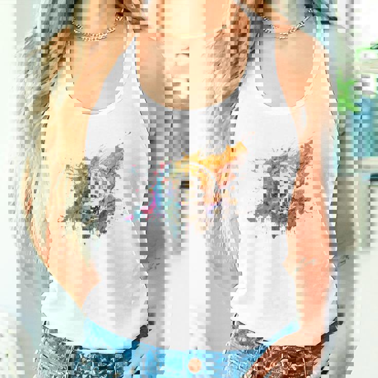 モダンビットコインアート Hodl Btc Btcアート カラフルなビットコイン タンクトップ