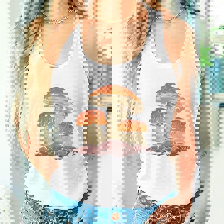 モレル茸 長袖tシャツ タンクトップ