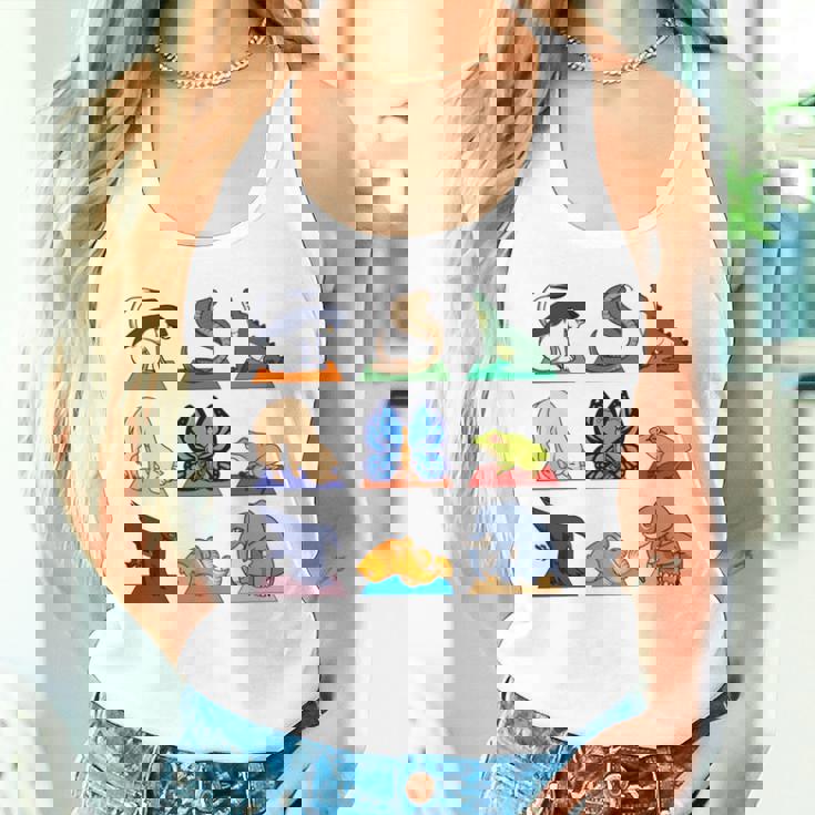 ヨガ動物のポジション 長袖tシャツ タンクトップ