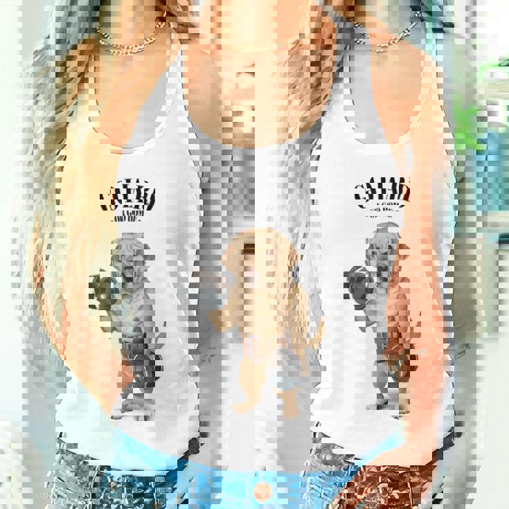 ラブラドールレトリバー 犬用筋肉トレーニング ダンベル付き タンクトップ