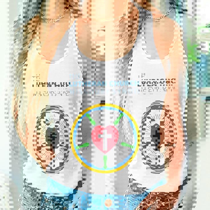 ルーテル教会 ミズーリ州会議 Lcms ローズシールロゴ タンクトップ