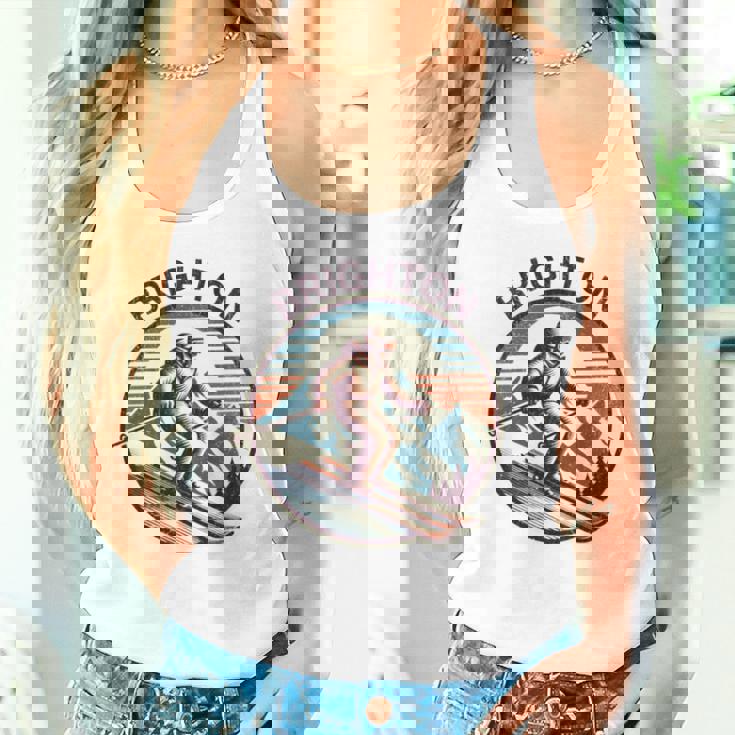 レトロ ヴィンテージ ブライトン ユタ スキー リゾート ウィンタースキー 長袖tシャツ タンクトップ