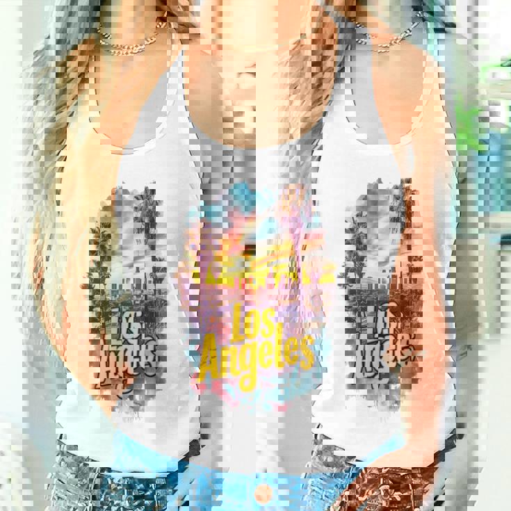 ロサンゼルス カリフォルニア サンセット スカイライン アーバン お土産 タンクトップ