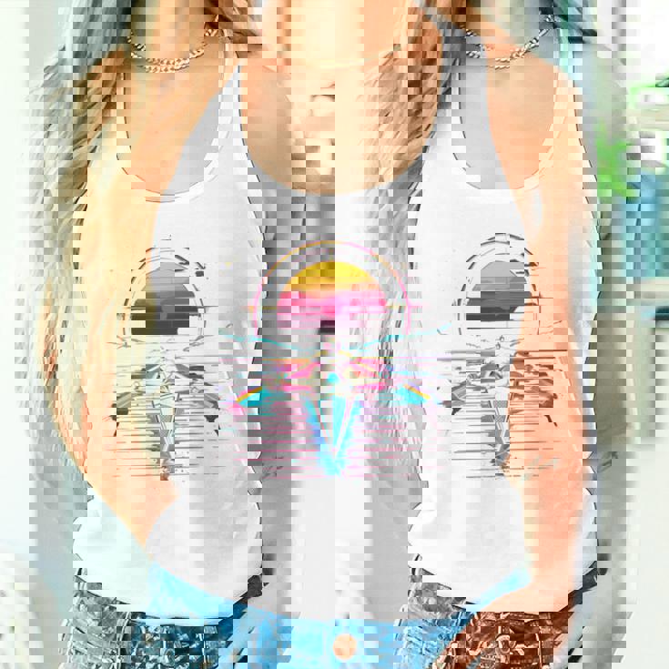 ローイング レトロウェーブ スカーリング 長袖tシャツ タンクトップ