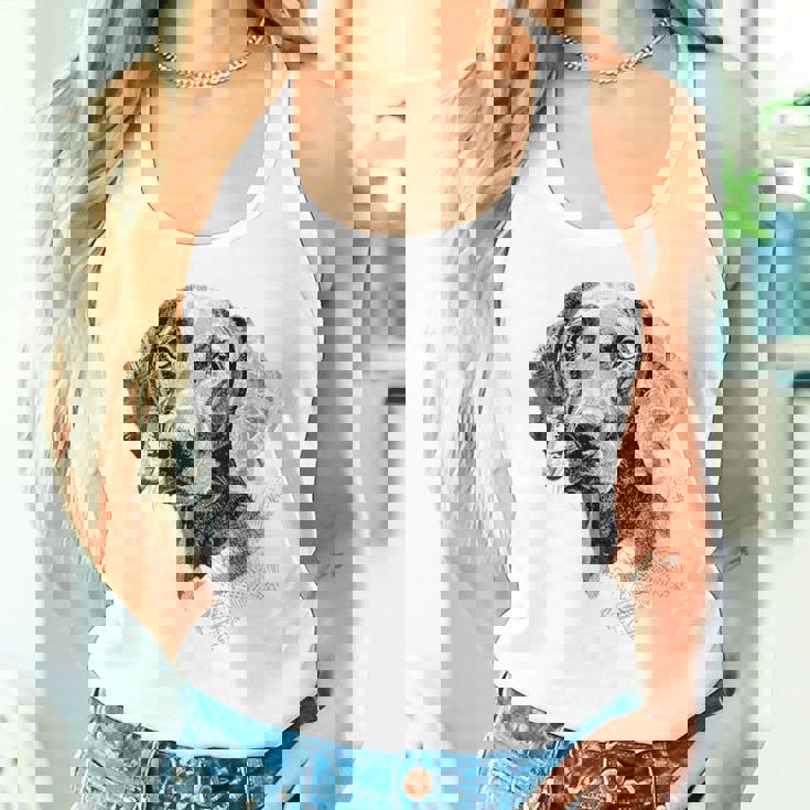 ワイマラナー 犬 グラフィック ペット アート ワイマラナー タンクトップ