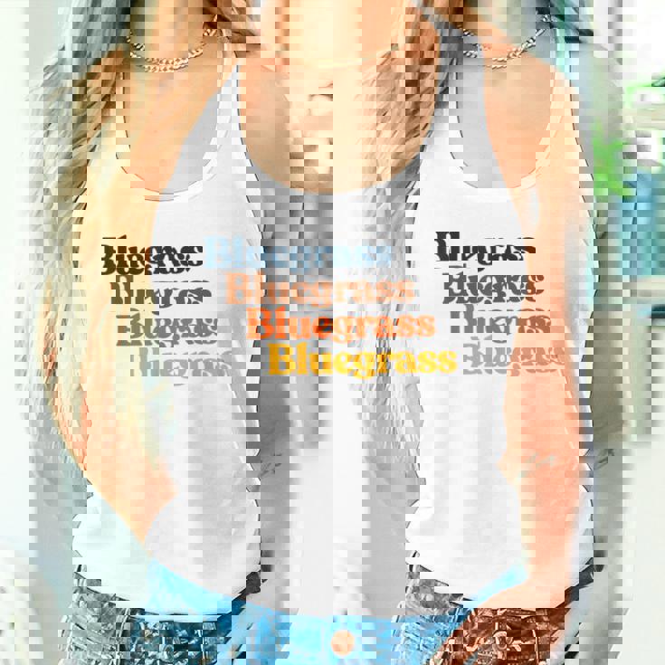 ヴィンテージ 70年代 ブルーグラス タイポグラフィ レトロ バイブ タンクトップ