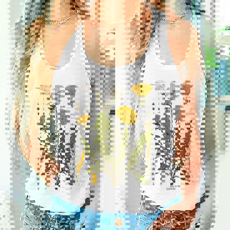 ヴィンテージ タンポポ チャート タンポポポ ボタニカル タンクトップ