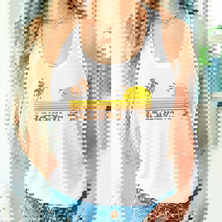 ヴィンテージ ハレイワ ハワイ ノースショア ビーチ レトロ サンセット 70年代 タンクトップ