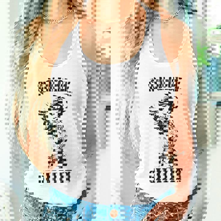 ヴィンテージカウガールシャツ Go On Git ウエスタンカウガール タンクトップ