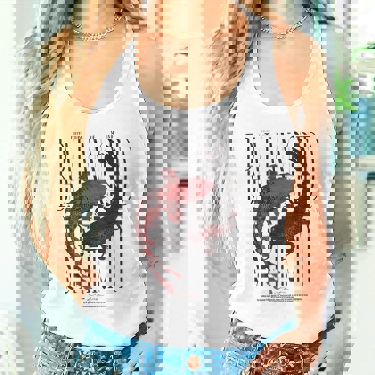 ヴィンテージグラフィティ錦鯉魚バックプリント鯉鯉 タンクトップ