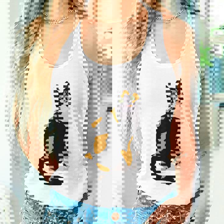 三毛猫ポートレート かわいい三毛猫 三毛猫好き タンクトップ