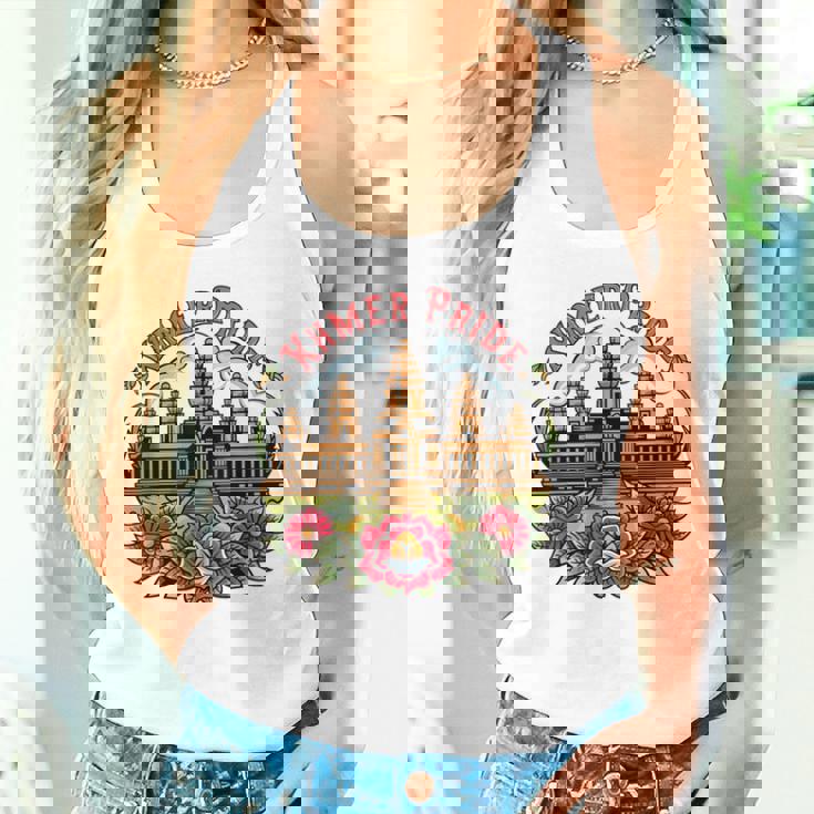 伝統的なカンボジアのクメールタトゥーデザインアンコールワット タンクトップ