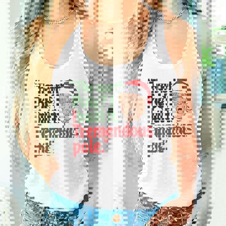 北極I Build It Tremendous Pole 面白い トランプ クリスマス タンクトップ