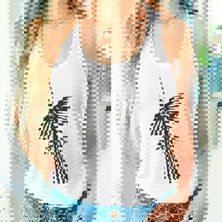 南米のペルーナスカラインハチドリコンドルのシルエット。 タンクトップ