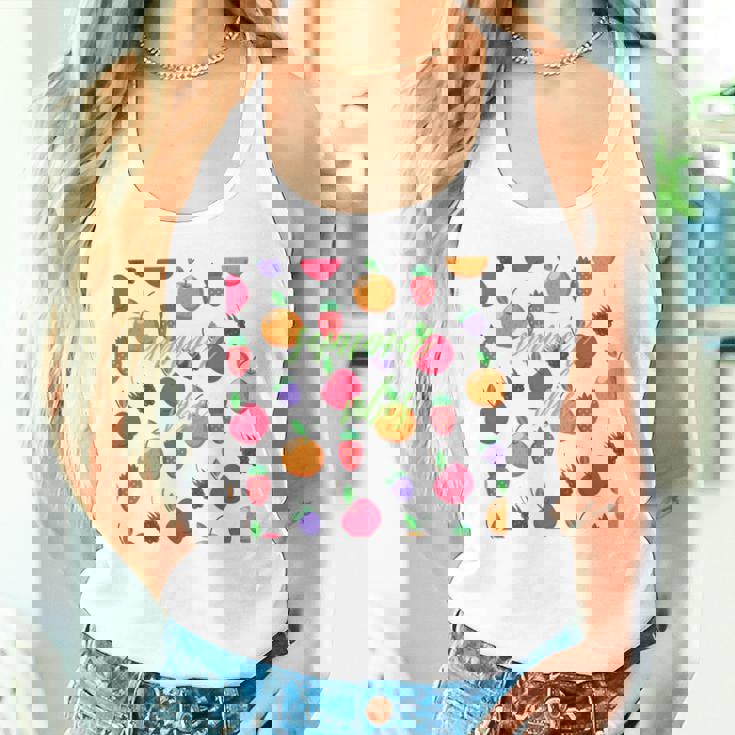 夏の雰囲気、フルーツ好き、夏のフルーツ、シトラスディライト 長袖tシャツ タンクトップ
