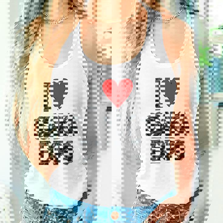 大阪万博 関西万博 記念 I Love Osaka Expo グッズ お土産 本 プレゼント メンズ レディース 長袖tシャツ タンクトップ